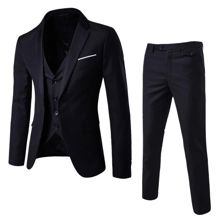 Costume 3 Pièces Homme Élégant pour Mariage et Occasions Formelles – Design Slim-Fit et Confort Optimal 0