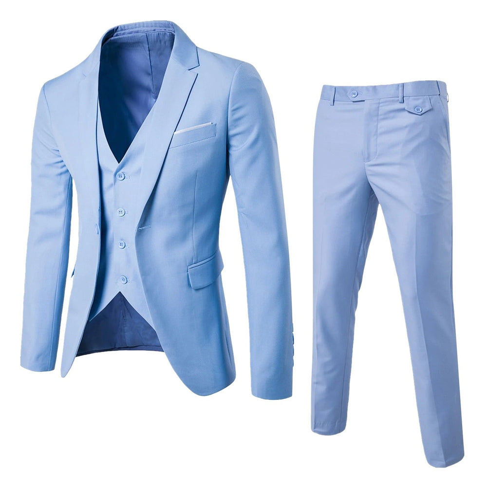 Costume 3 Pièces Homme Élégant pour Mariage et Occasions Formelles – Design Slim-Fit et Confort Optimal 1