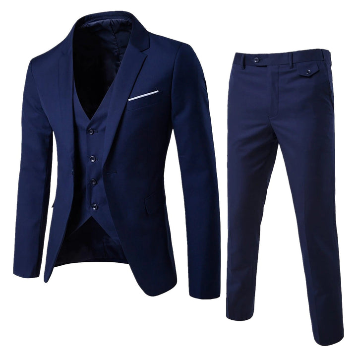Costume 3 Pièces Homme Élégant pour Mariage et Occasions Formelles – Design Slim-Fit et Confort Optimal 2