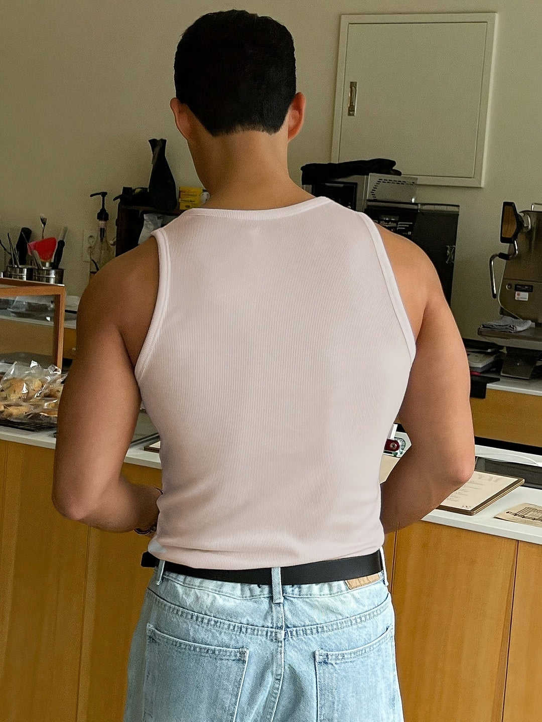 Débardeur d'été pour hommes en polyester respirant – Style décontracté et ajustement slim 4