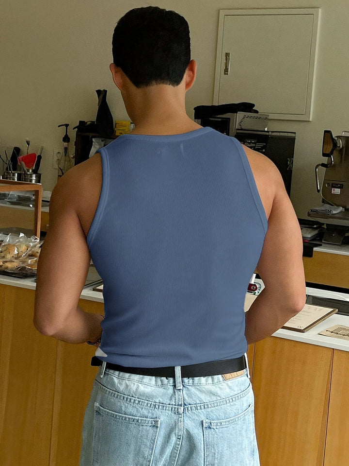 Débardeur d'été pour hommes en polyester respirant – Style décontracté et ajustement slim 5