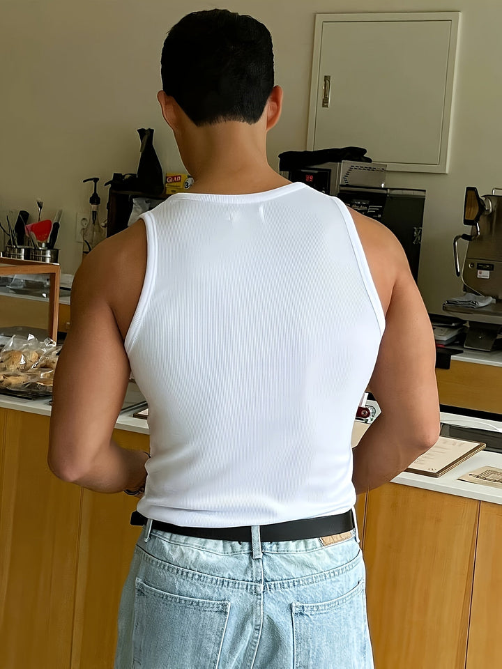 Débardeur d'été pour hommes en polyester respirant – Style décontracté et ajustement slim 6