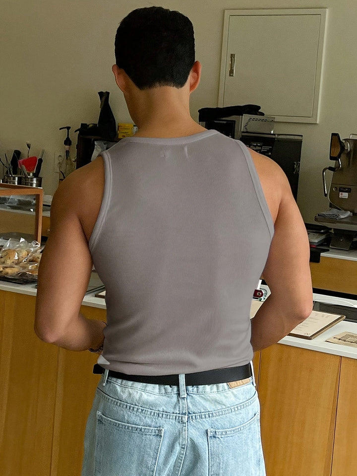 Débardeur d'été pour hommes en polyester respirant – Style décontracté et ajustement slim 7