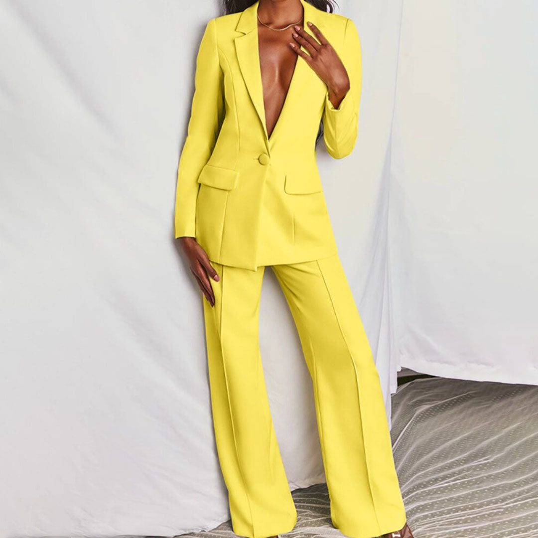 Ensemble Blazer et Pantalon Élégant pour Femmes – Confort et Style Polyvalent 0