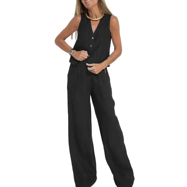 Ensemble Décontracté Élégant (Veste + Pantalon) en Matériaux de Qualité – Disponible en Plusieurs Tailles 1