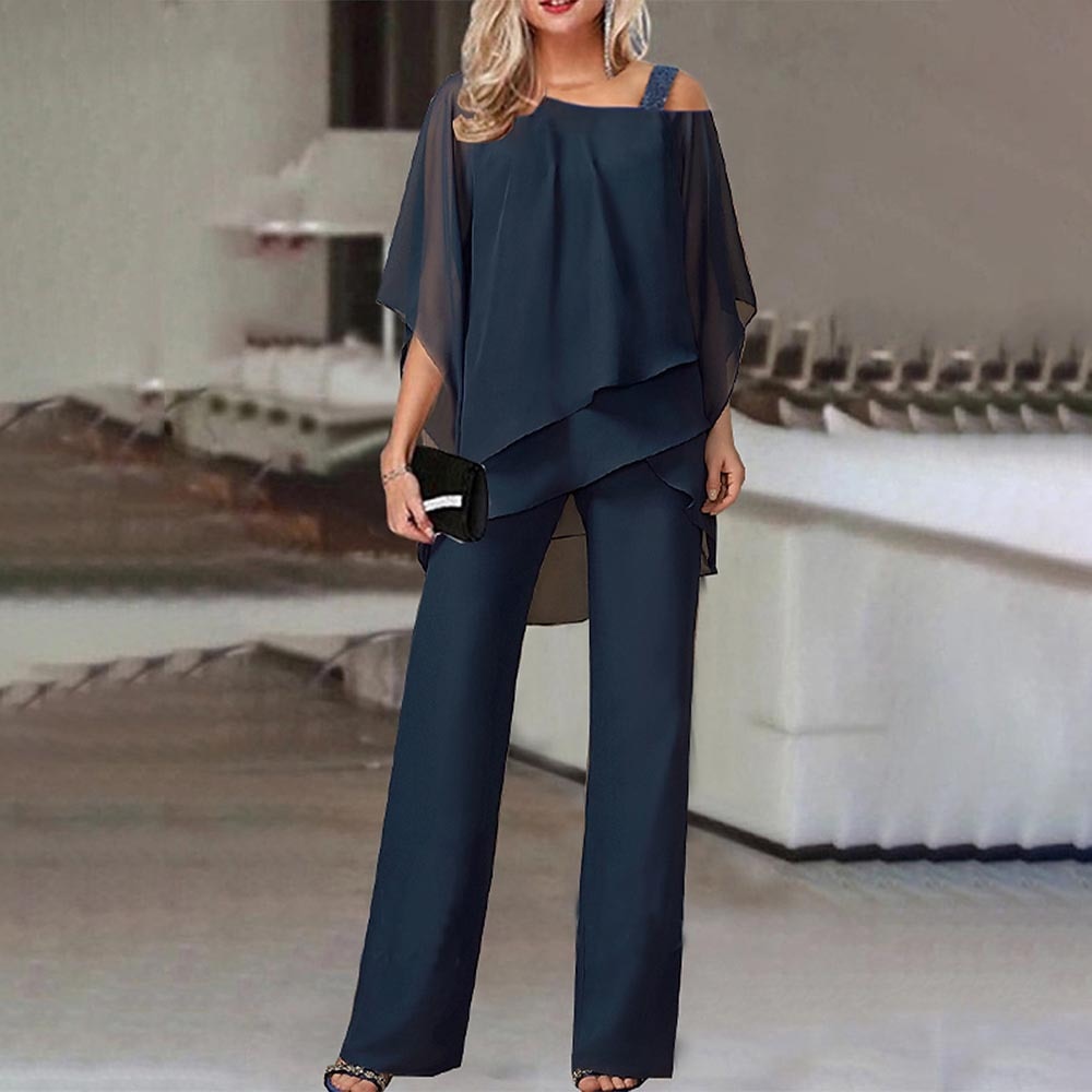 Ensemble Femme à Épaules Dégagées en 2 Pièces – Tissu Léger et Fluide pour un Style Élégant 5
