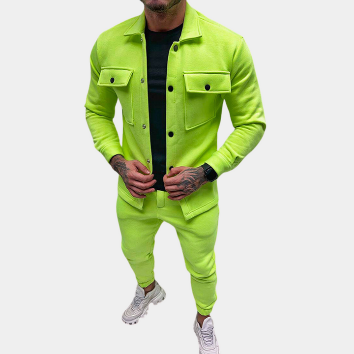 Ensemble d'été pour hommes en deux pièces avec veste et pantalon – Confort et style 2