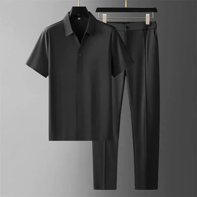 Ensemble de Luxe pour Hommes en Tissu Respirant – Confort Élégant et Style Décontracté 0