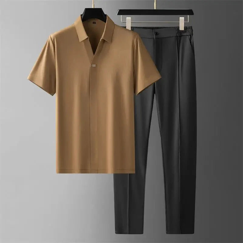Ensemble de Luxe pour Hommes en Tissu Respirant – Confort Élégant et Style Décontracté 3