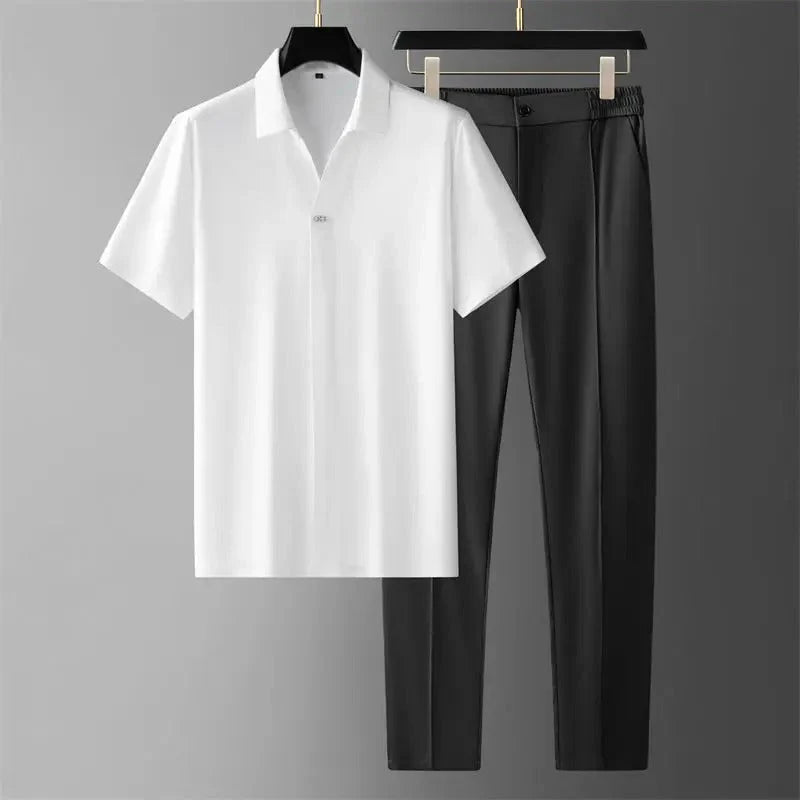 Ensemble de Luxe pour Hommes en Tissu Respirant – Confort Élégant et Style Décontracté 4