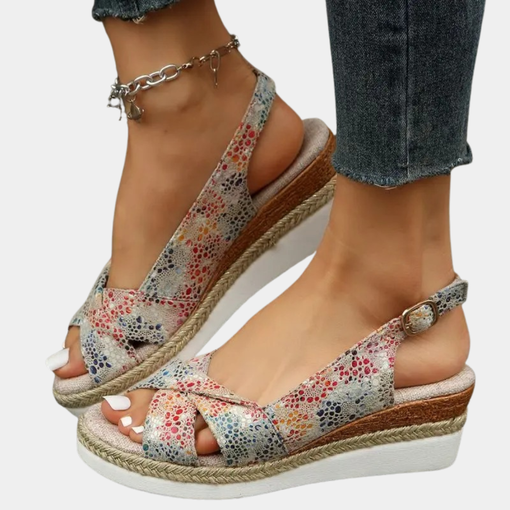 Espadrilles Femmes Chic et Confortables – Chaussures Respirantes Compensées Multicolores pour Tous les Jours 0