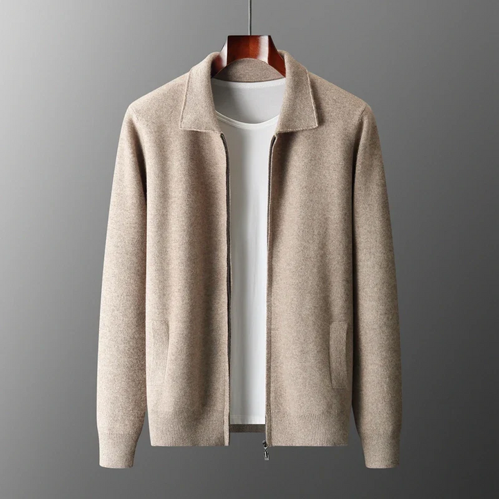 Gilet Homme à Zip Complet en Tissu Doux – Confort Élégant et Design Minimaliste, Tailles S à XL 0