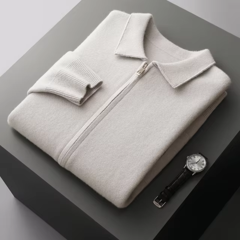 Gilet Homme à Zip Complet en Tissu Doux – Confort Élégant et Design Minimaliste, Tailles S à XL 5