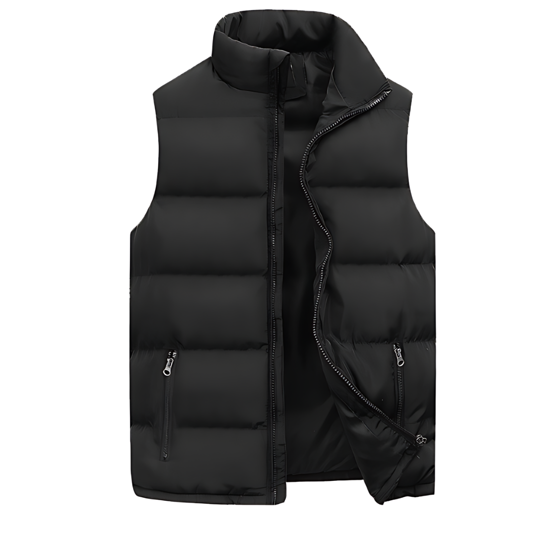 Gilet Matelassé Sans Manche Femme Élégant et Chaud avec Poches – Veste Matelassée Pratique pour un Style Moderne 0