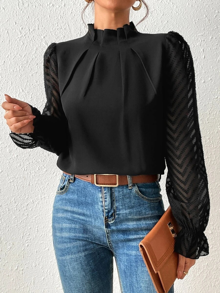 Haut Femme à Motifs Élégant et Confortable en Tissu Léger – Disponible en S à XXL 0