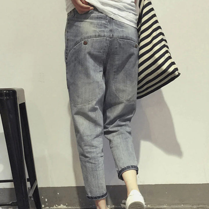 Jean Femme Décontracté d'Été en Polyester – Confortable et Polyvalent pour un Look Quotidien 2
