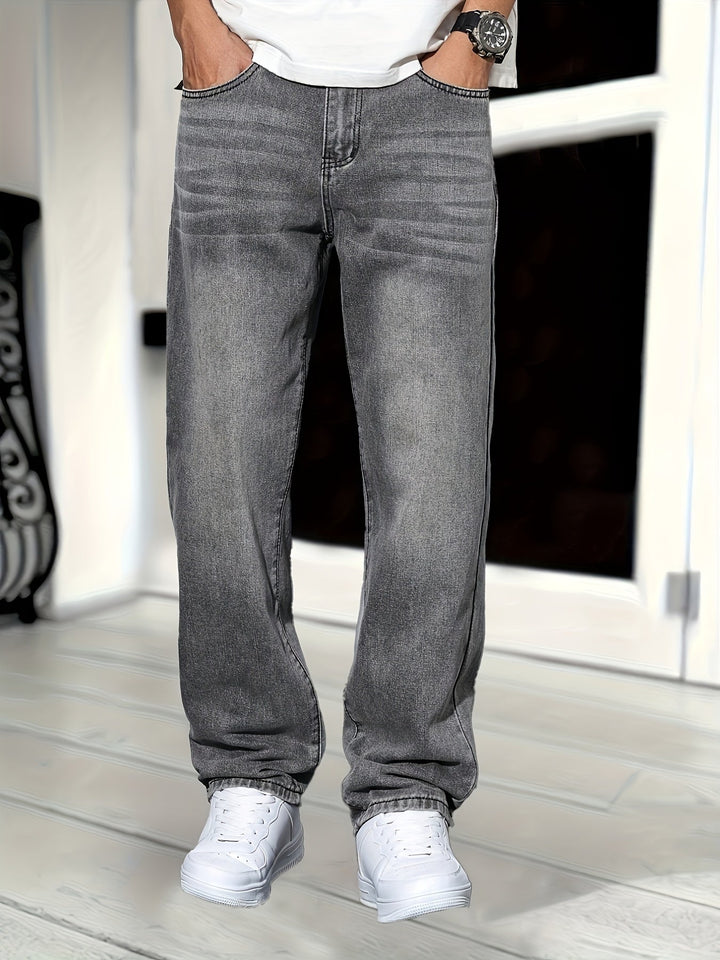 Jean Homme Classique en Denim, Coupe Droite, Confortable et Durable – Idéal pour un Style Élégant et Polyvalent 2