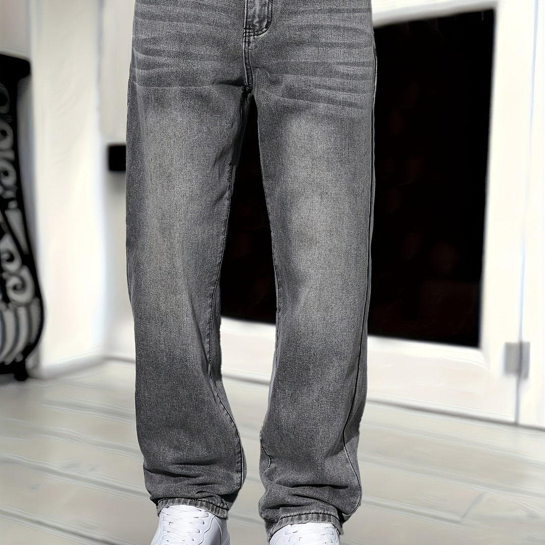 Jean Homme Classique en Denim, Coupe Droite, Confortable et Durable – Idéal pour un Style Élégant et Polyvalent 5