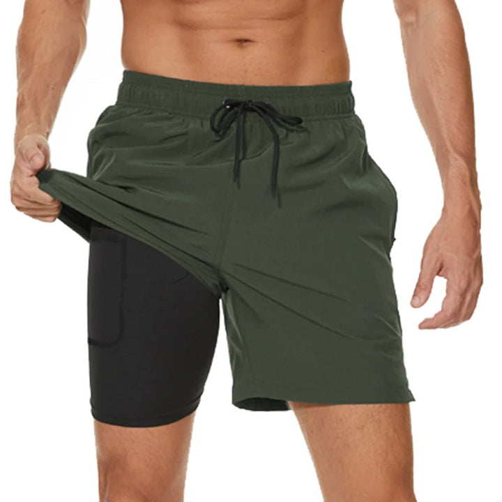 Maillot de Bain Sportif Homme Sèche Rapide avec Poches Zippées – Confort et Performance pour Natation et Fitness 3