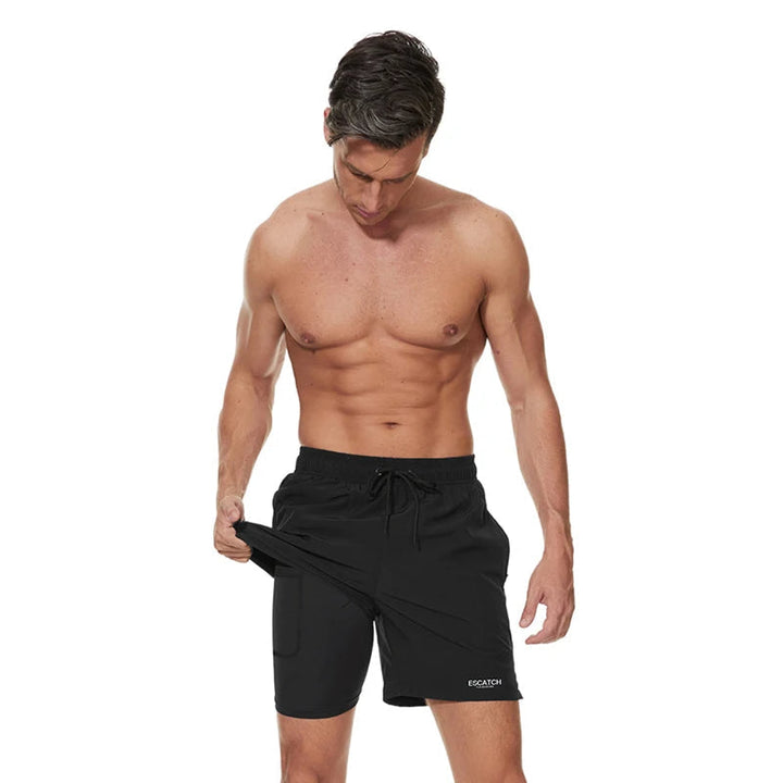Maillot de Bain Sportif Homme Sèche Rapide avec Poches Zippées – Confort et Performance pour Natation et Fitness 7