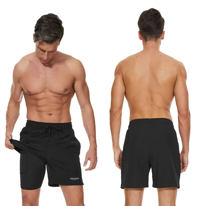 Maillot de Bain Sportif Homme Sèche Rapide avec Poches Zippées – Confort et Performance pour Natation et Fitness 8