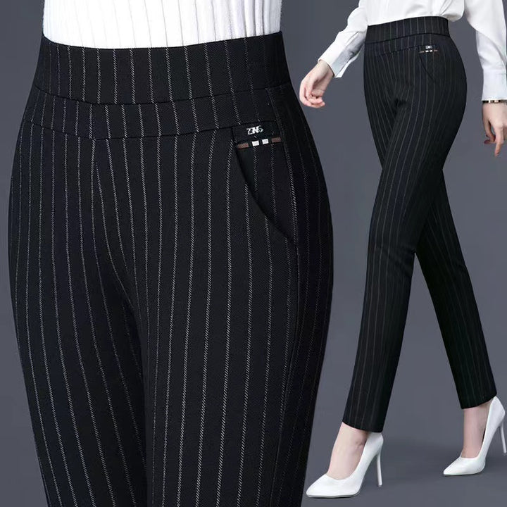 Pantalon Femme - Taille Haute Stretch Confortable