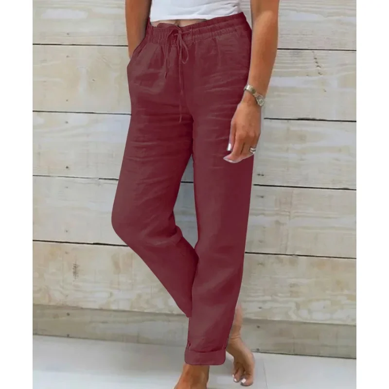 Pantalon Fluide Femme – Léger, Taille Élastique & Élégant Toutes Occasions