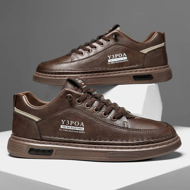 Baskets Homme en Cuir – Élégantes et Confortables