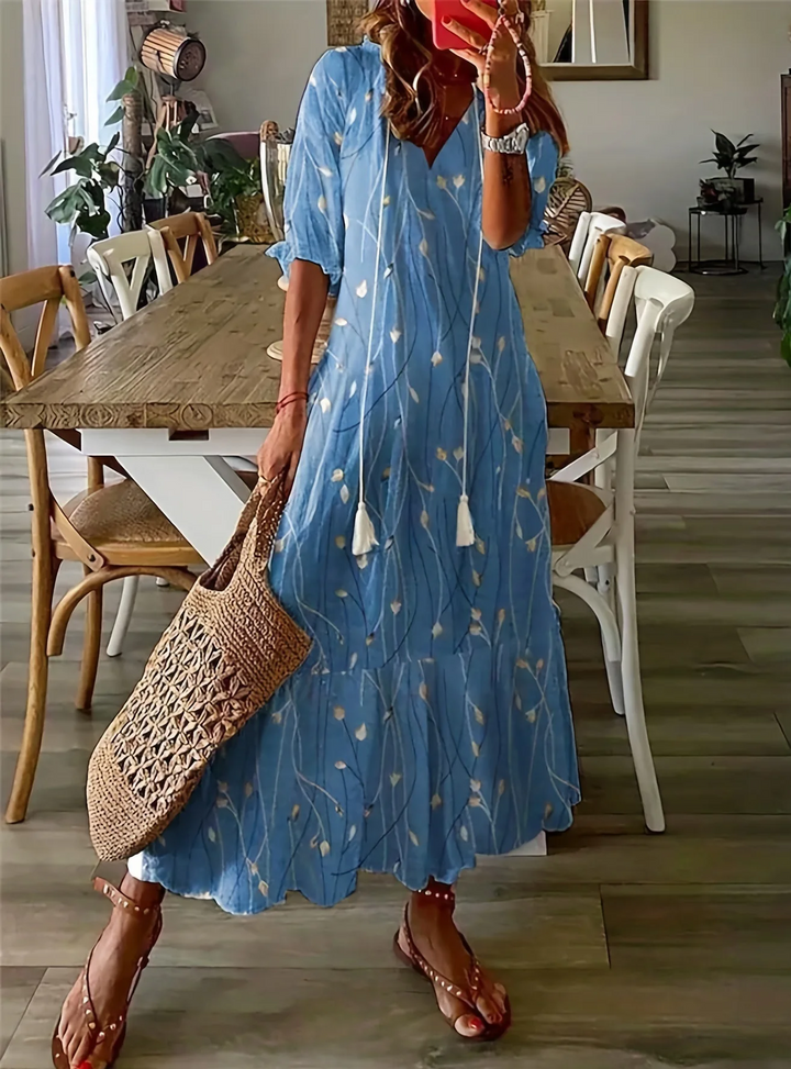 Robe Longue Bohème Femme Dianna – Maxi Robe d'Été Confortable