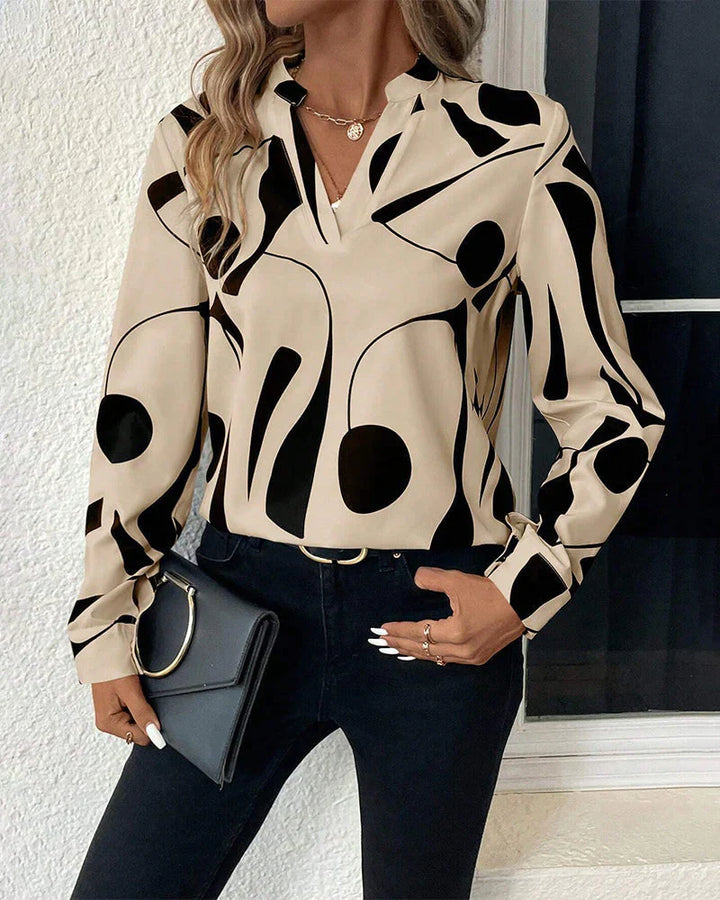 Chemisier Femme Chic en Velours de Luxe avec Col Haut – Élégance et Confort Optimal pour Toutes Occasions-1