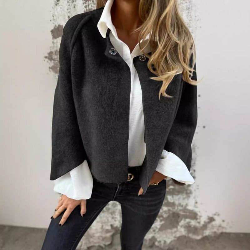 Manteau Femme Élégant en Polyester et Spandex – Confort Optimal et Coupe Moderne pour la Saison 1