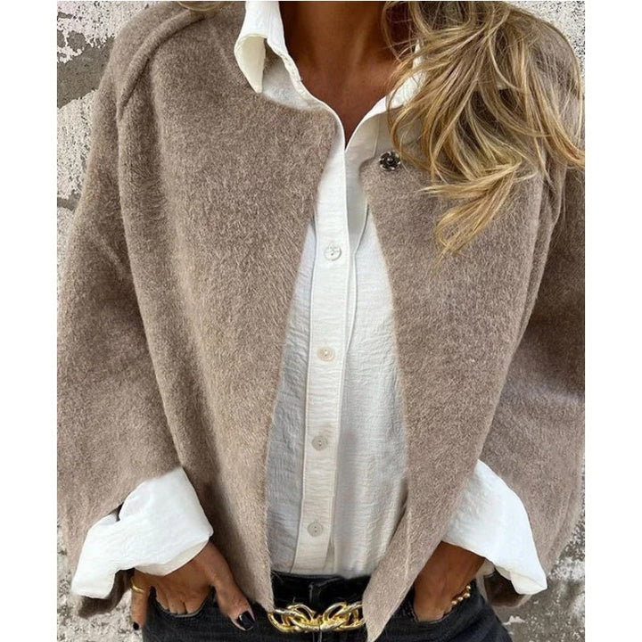 Manteau Femme Élégant en Polyester et Spandex – Confort Optimal et Coupe Moderne pour la Saison 4