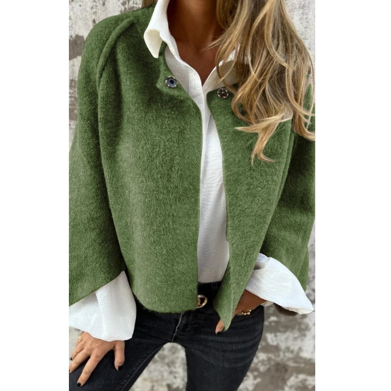 Manteau Femme Élégant en Polyester et Spandex – Confort Optimal et Coupe Moderne pour la Saison 6