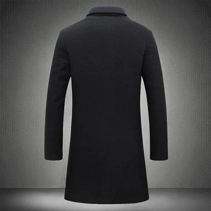 Manteau Hiver Homme Classique en Tissu de Qualité – Élégant, Léger et Pratique avec Poches Profondes 2