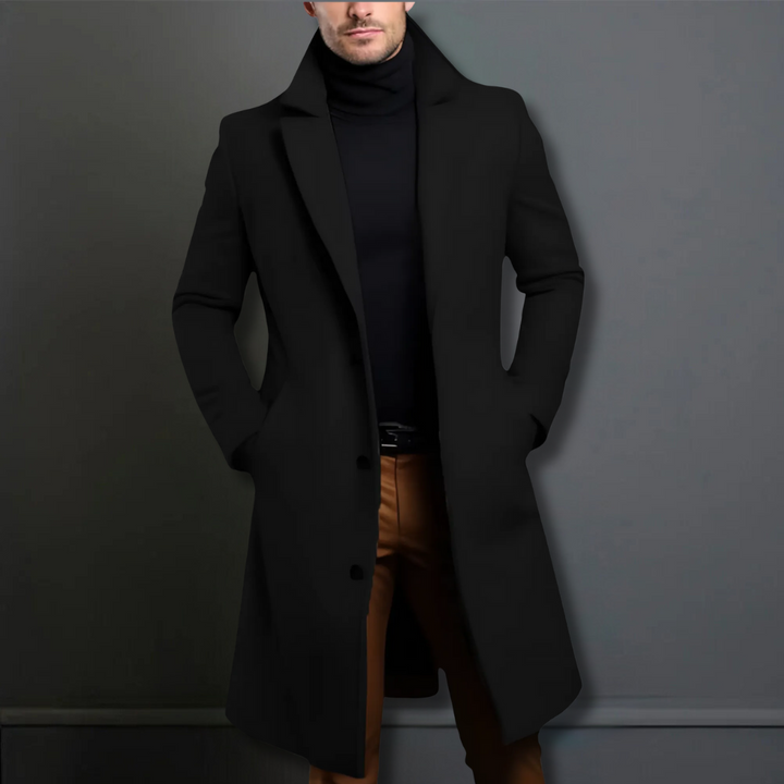 Manteau Hiver Homme Classique en Tissu de Qualité – Élégant, Léger et Pratique avec Poches Profondes 5