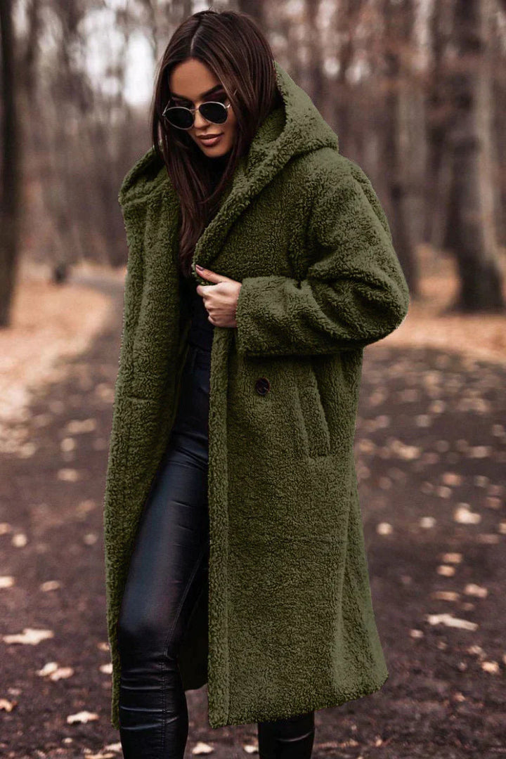 Manteau Long en Peluche pour Femme – Confort et Style pour l'Hiver 1