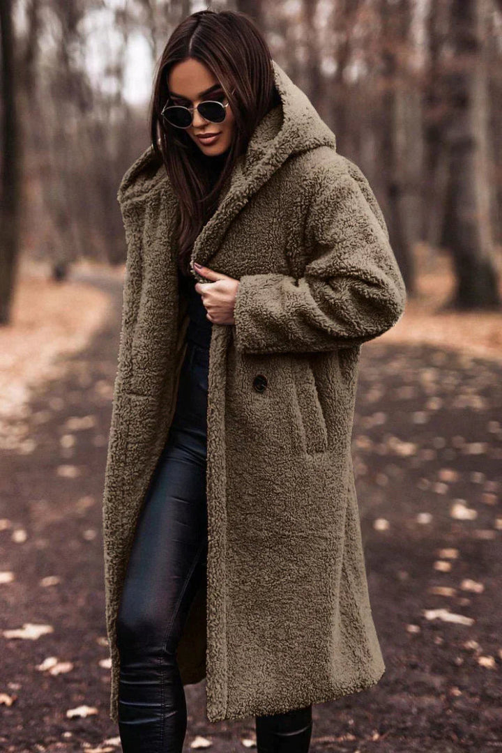 Manteau Long en Peluche pour Femme – Confort et Style pour l'Hiver 5