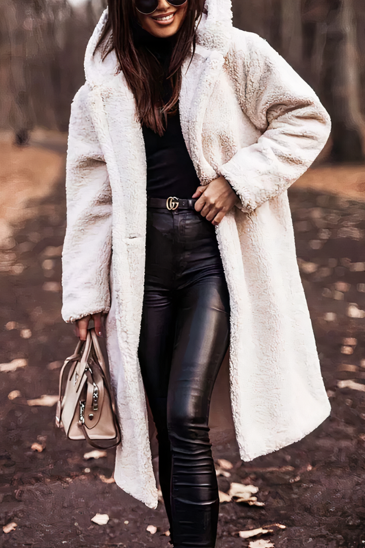 Manteau Long en Peluche pour Femme – Confort et Style pour l'Hiver 6