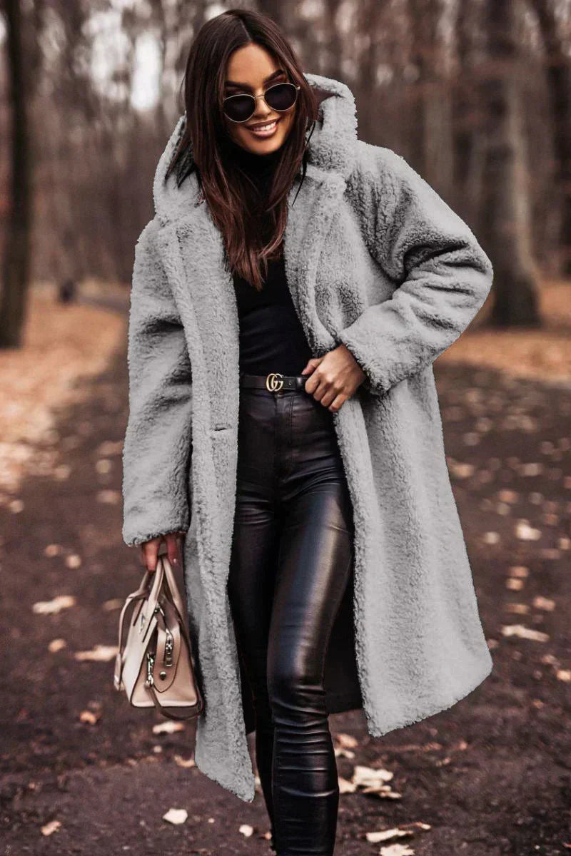 Manteau Long en Peluche pour Femme – Confort et Style pour l'Hiver 7