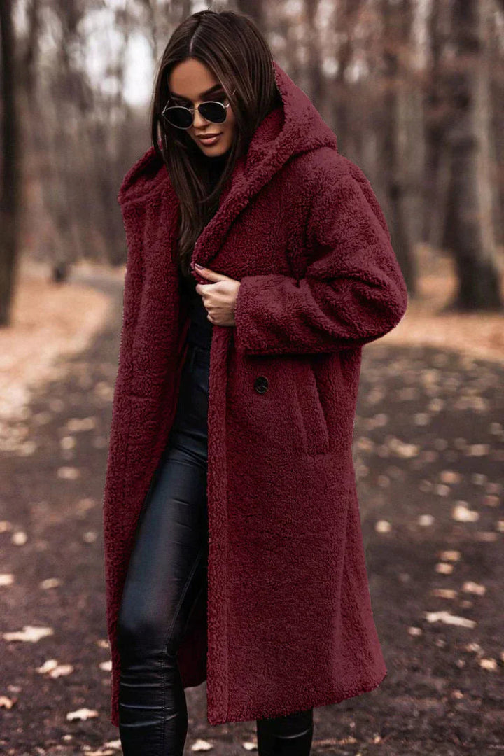 Manteau Long en Peluche pour Femme – Confort et Style pour l'Hiver 8