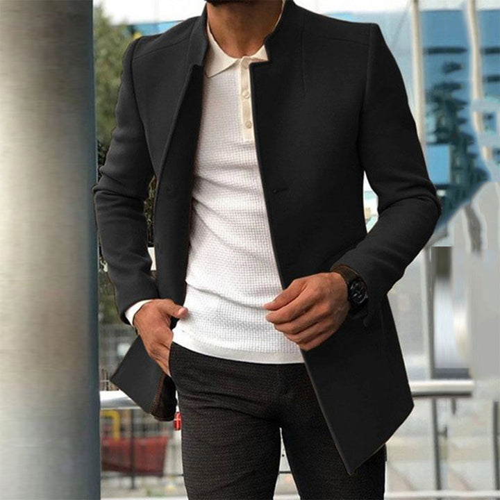 Manteau d'Hiver Élégant pour Hommes avec Isolation et Résistance aux Intempéries - Long et Polyvalent 3