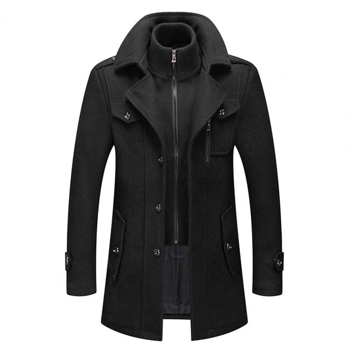 Manteau d'hiver pour hommes, élégant et chaud, en tissu de qualité supérieure 0
