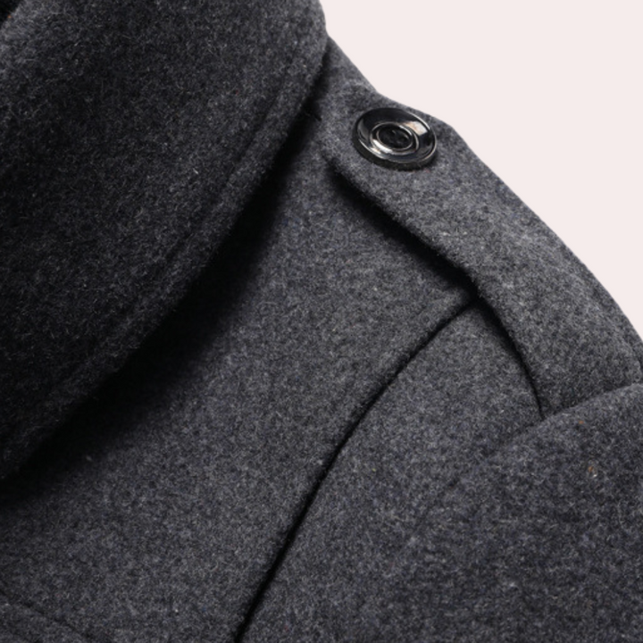 Manteau d'hiver pour hommes, élégant et chaud, en tissu de qualité supérieure 1