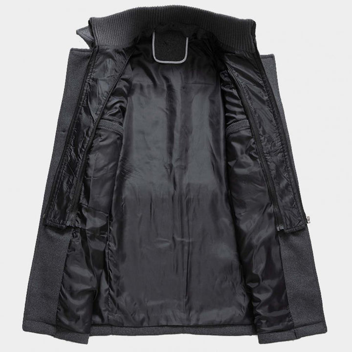 Manteau d'hiver pour hommes, élégant et chaud, en tissu de qualité supérieure 3