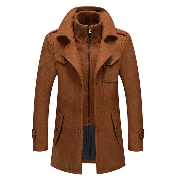 Manteau d'hiver pour hommes, élégant et chaud, en tissu de qualité supérieure 5