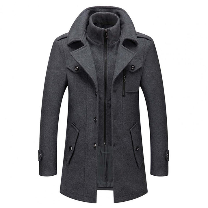 Manteau d'hiver pour hommes, élégant et chaud, en tissu de qualité supérieure 6