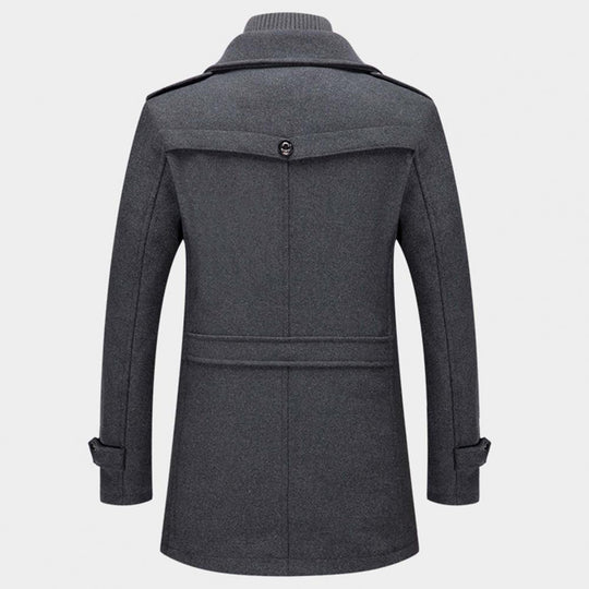 Manteau d'hiver pour hommes, élégant et chaud, en tissu de qualité supérieure 7