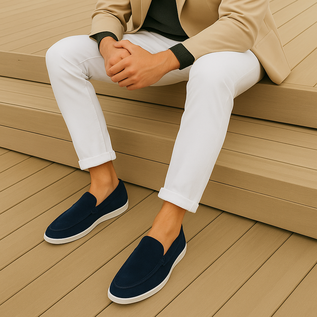 Mocassins Homme en Suède Premium, Confort Rembourré et Style Élégant, Tailles 40 à 46 8
