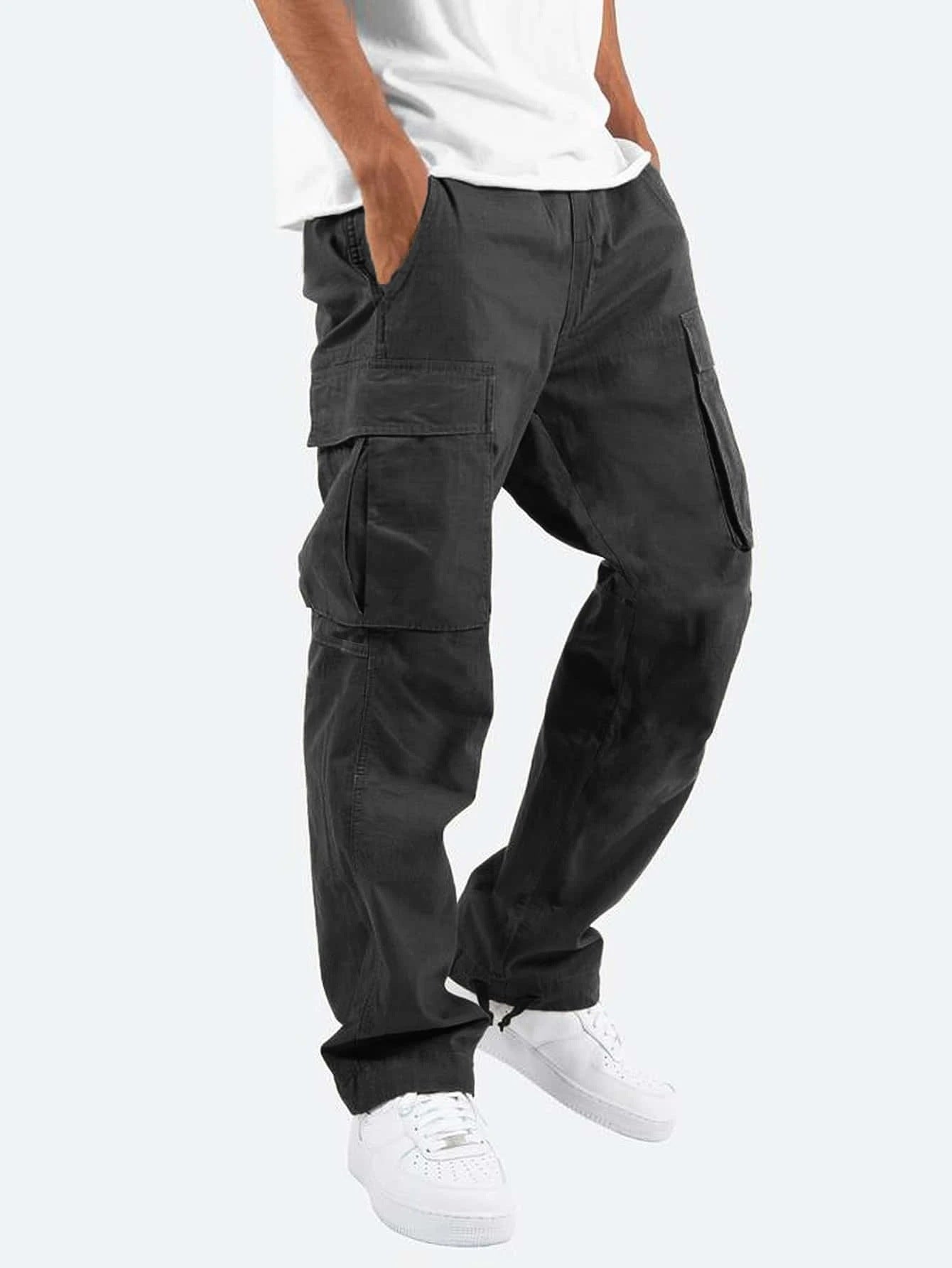 Variant image for Pantalon de Cargaison Élastique Durable avec Grandes Poches pour Randonnée et Activités de Plein Air - Confort et Style-6