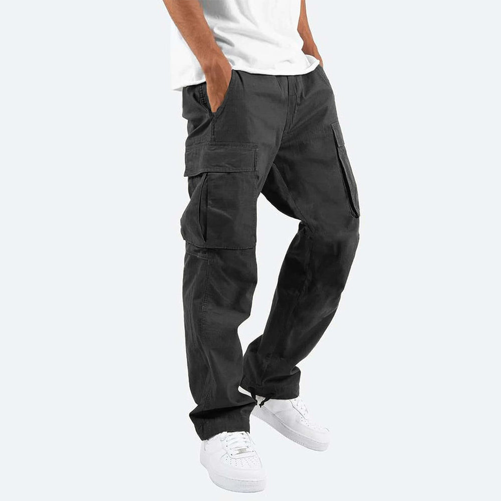 Pantalon Cargo Homme d'Été en Coton avec Multiples Poches, Coupe Régulière et Confort Optimal 1